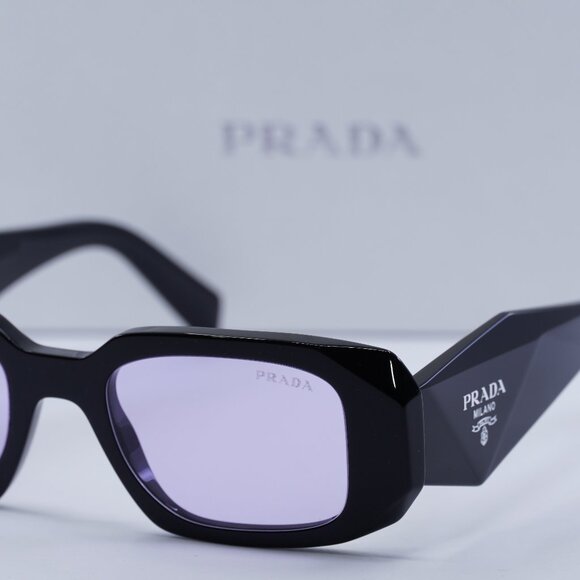 Final Price! Prada PR17WS 16K40J Black Violet Sunglasses - Picture 5 of 9